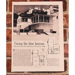 1940 Corona Del Mar California Beach House Architecture Vintage Article